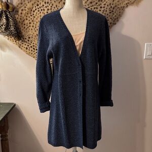 Mercer & Madison Dark Blue Open-Front Cardigan